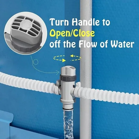 Plunger Valve Assembly Dual Split Hose 2-Pack | Compatible with Intex 11872 Pool - Picture 7 of 9